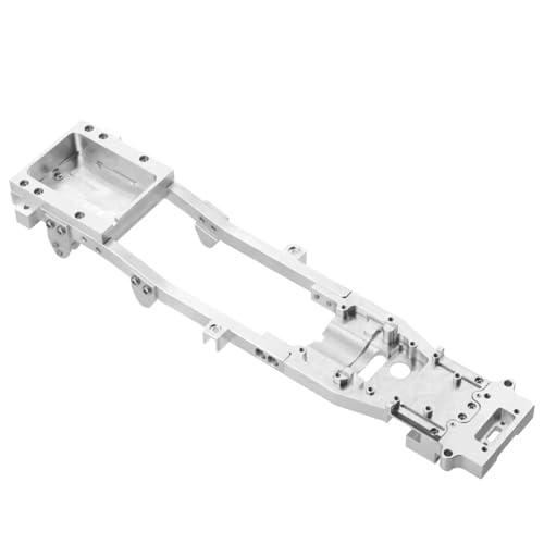 RC Ersatzteile Für WPL Für D12 1/10 Metall RC -Karosserie Für Chassis Frame Kit Zubehör Ersatz Fits RC Car DIY Truck Car Upgrade Teile R604s(Silver) von GTFRUQAS