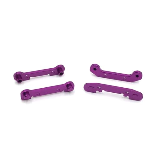 RC Ersatzteile Für Wltoys 1/12 124016 124017 124018 124019 1/14 144001 144002 144010 4 Stücke Metall Verstärkt Für Schaukel Arm RC Auto Zubehör Upgrade Teile(Purple) von GTFRUQAS