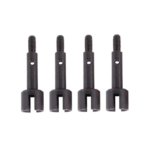 RC Ersatzteile Für Wltoys 144001 144002 144010 124007 124016 124017 124018 124019 4 Stücke Metall Rad Achse Stick Tasse RC Auto Upgrade Teile(Black) von GTFRUQAS