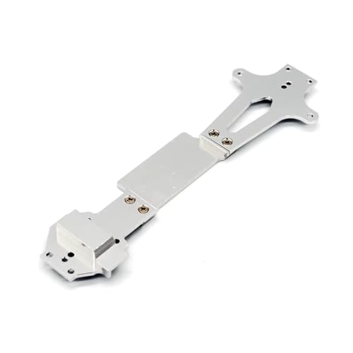 GTFRUQAS RC Ersatzteile Für Wltoys 144018 144016 144001 144002 144010 1259 1/14 RC Metall Upgrade Teile Fernbedienung Auto 2. Bodenplatte Teile Dekoration Auto Zubehör(Silver) von GTFRUQAS