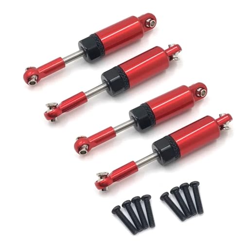 GTFRUQAS RC Ersatzteile Für Wltoys A959 A959-B A949 A969 A979 K929 1/18 Metall Stoßdämpfer Dämpfer RC Auto Upgrades DIY Teile Geändert Zubehör(Red,4pcs) von GTFRUQAS