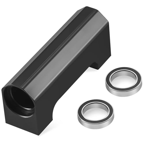 GTFRUQAS RC Ersatzteile Für X-Maxx 77086-4 1/5 Aluminiumlegierung Mittelantriebswellenlagerhalterung RC Auto Monster Truck Upgrade Teile Geändertes Zubehör(Black) von GTFRUQAS
