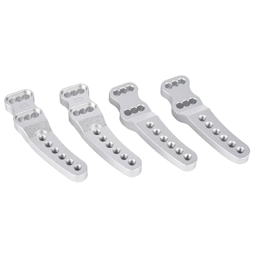 GTFRUQAS RC Ersatzteile Für YiKong YK4102 YK4103 YK4082 YK4083 1/8 1/10 RC Crawler Auto Metall Einstellbare Shock Tower Shock Mount Upgrades Teile(Silver) von GTFRUQAS