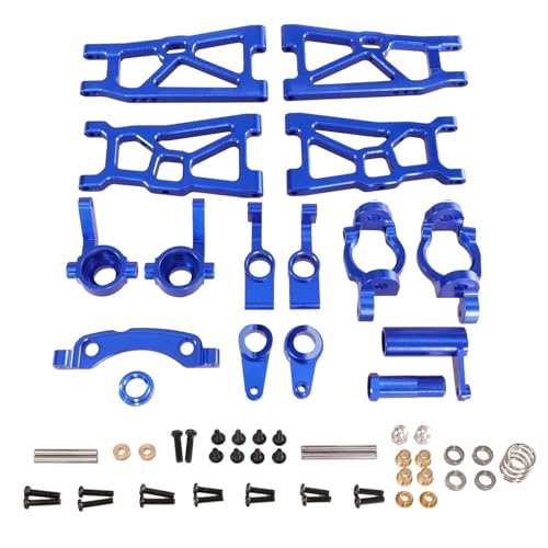 RC Ersatzteile Für ZD Für Racing DBX-10 1/10 RC Auto Metall Modifikation Upgrade Teile Kipphebel Lenkung Tasse Lenkung Montage 6-stück Set(Blue) von GTFRUQAS