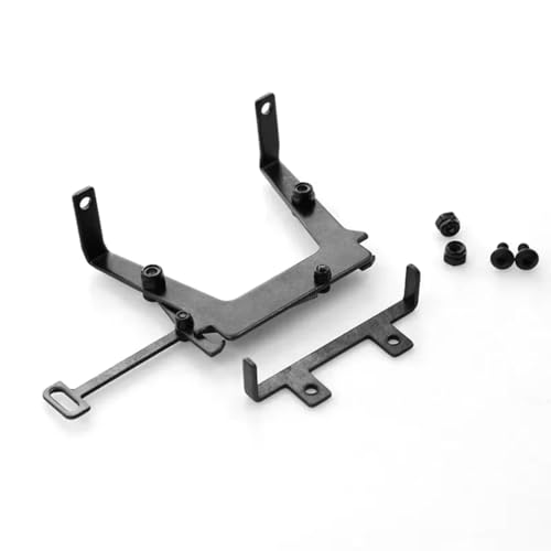 RC Autozubehör Für Tamiya 1/14 Edelstahl Cab Lock Catch Assembly Anhänger LKW Auto Kettenfahrzeug Teile Und Zubehör Upgrade Ersatz Verwendung(Black) von GTFRUQAS