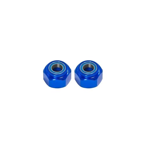 RC Autozubehör Für Tamiya DT03 DT-03 1/10 2 Stücke Metall Vorne 12mm Rad Hex Hub Adapter RC Auto Kettenfahrzeug Teile Und Zubehör Upgrade Ersatz Verwenden(Blue) von GTFRUQAS