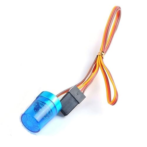 RC Ersatzteile Für Tamiya 1/10 1:14 Multifunktionslampe Strobing-Strahlen/Blinken/Rotierendes Licht Dekoration RC Modell Auto Traktor Engineering LKW Teile(Blue) von GTFRUQAS