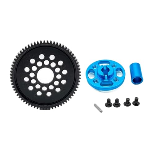 RC Ersatzteile Für Tamiya Für TT02 68T 1/10 RC Auto Metall Spur High Speed ​​Gear Mount Set 54500 Aluminium Legierung Kit Ersetzen Zubehör von GTFRUQAS