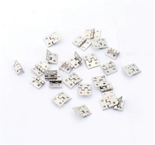 RC Ersatzteile Für Traxxas 1/14 Für Tamiya Für Scania 770s Für Volvo 1/10 RC Auto Metall Für Mini Türscharnier Simulation Falten RC Crawler LKW Auto Zubehör 20 Stücke(Silver) von GTFRUQAS