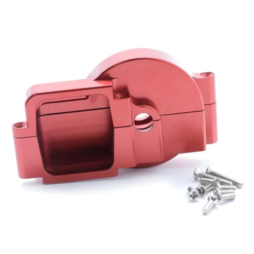 RC Ersatzteile Für Traxxas Für LaTrax Für Teton 1/18 RC Auto Metall Zentrum Getriebe Gehäuse Getriebe Box Upgrade Teile Modifizierte Zubehör DIY Teile(Red) von GTFRUQAS