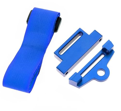 RC Ersatzteile Für Traxxas Für Slash 4x4 Für VXL 1/10 Metall Hohe Batteriehalterhalterung Niederhalten Mit Batteriegurt RC-Car-Upgrade-Teile Modifikation Autozubehör(Blue) von GTFRUQAS