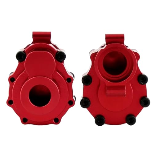 RC Ersatzteile Für Traxxas Für TRX4 Für TRX6 8251 8253 1/10 Metall Hinten Äußere Und Innere Portal Stick Gehäuse RC Crawler Auto Upgrade Teile(Red) von GTFRUQAS