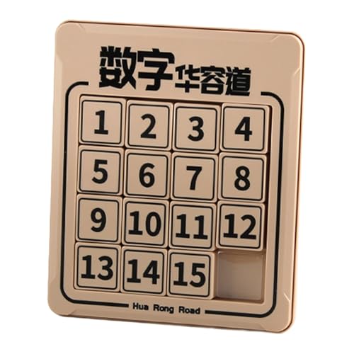 GTFYUDGH 15x17,5cm Huarong Road, Huarong Digital Math, Digitale Huarong Straße, Interaktives Puzzle Mit Zahlen, Math Pädagogisches Puzzle, Logisches Trainingsspielzeug, Eltern Trainingsspielzeug von GTFYUDGH