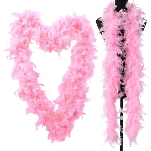 GTFYUDGH 2 Stück 200CM Flauschige Boas Dekoration, Rosa Dekogirlande Boa, Dress Up Kostü Boa, Bunte Federboas, Federboa Für Kostüme Und Bastelarbeiten, Dress Up Favors Federboas Für Cosplay, Hochzeit GTFYUDGH 2 Stück 200CM Flauschige Boas Dekoration, Rosa Dekogirlande Boa, Dress Up Kostü Boa, Bunte Federboas, Federboa Für Kostüme Und Bastelarbeiten, Dress Up Favors Federboas Für Cosplay, Hochzeit von GTFYUDGH