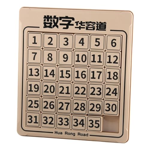 GTFYUDGH 20x23,2cm Huarong Road, Huarong Digital Math, Digitale Huarong Straße, Interaktives Puzzle Mit Zahlen, Math Pädagogisches Puzzle, Logisches Trainingsspielzeug, Eltern Trainingsspielzeug von GTFYUDGH