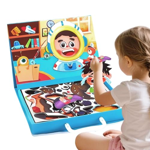 GTFYUDGH Magnetpuzzle,Zweiseitiges Magnetisches Legespiel - Gesichter Gestalten Puzzle,Für Kinder Mädchen Teens Familie Schule Zuhause Unterricht GTFYUDGH Magnetpuzzle,Zweiseitiges Magnetisches Legespiel - Gesichter Gestalten Puzzle,Für Kinder Mädchen Teens Familie Schule Zuhause Unterricht von GTFYUDGH