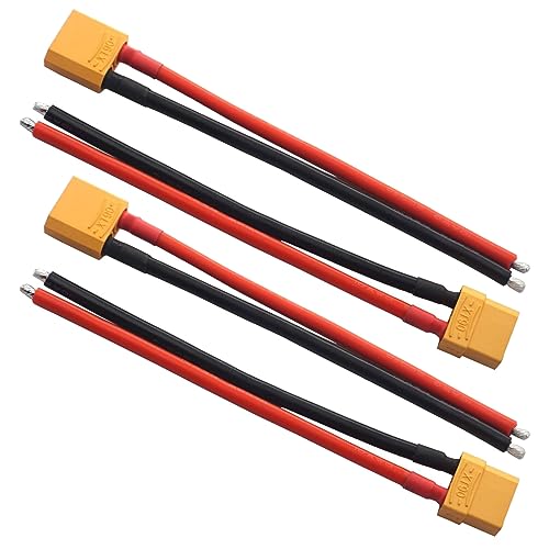 GTIWUNG 2 Paar XT90 Männlich Weiblich Stecker mit 150 mm 12 AWG Silikondraht, XT-90 Männlichen Weiblich Verbinder mit Slicone-Kabel, XT90 Pigtail für RC Lipo Batterie FPV Drohne GTIWUNG 2 Paar XT90 Männlich Weiblich Stecker mit 150 mm 12 AWG Silikondraht, XT-90 Männlichen Weiblich Verbinder mit Slicone-Kabel, XT90 Pigtail für RC Lipo Batterie FPV Drohne von GTIWUNG