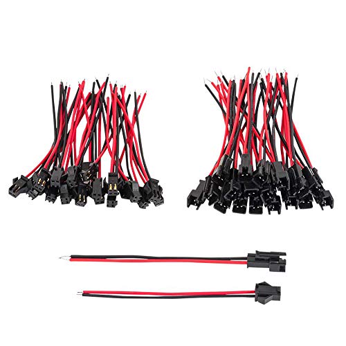 GTIWUNG 20 Paar JST SM Steckverbinder, JST 2.0 mm 2-poliger Stecker mit Kabeldraht, 2 Pin Stecker Männlichen und Weiblichen Steckverbinder Adapter mit 135 mm Elektrisch Kabel für LED Licht GTIWUNG 20 Paar JST SM Steckverbinder, JST 2.0 mm 2-poliger Stecker mit Kabeldraht, 2 Pin Stecker Männlichen und Weiblichen Steckverbinder Adapter mit 135 mm Elektrisch Kabel für LED Licht von GTIWUNG