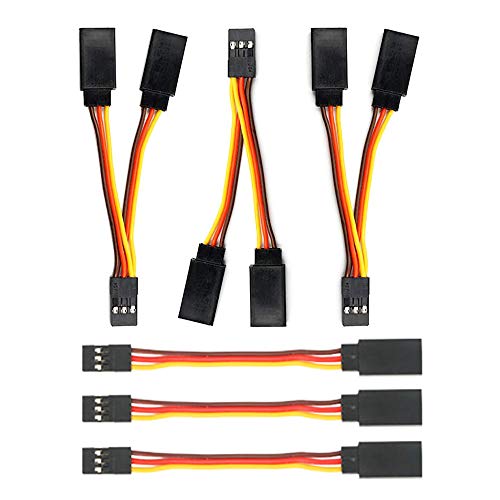 GTIWUNG 3 Stück Servo V Kabel 3"/75mm, 3 Stück 3" /75mm RC Servo Verlängerungskabel, JR Servoverlängerung, Servo Extension Cable 22/26AWG 60/30 Kerne Kabel Futaba für Fernbedienung Flugzeuge GTIWUNG 3 Stück Servo V Kabel 3"/75mm, 3 Stück 3" /75mm RC Servo Verlängerungskabel, JR Servoverlängerung, Servo Extension Cable 22/26AWG 60/30 Kerne Kabel Futaba für Fernbedienung Flugzeuge von GTIWUNG