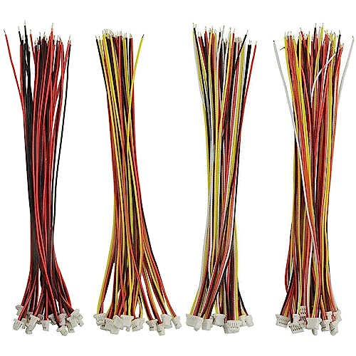 GTIWUNG 60 Stücke Micro JST 2.0 mm 2/3/4/5 Polig Kabel, Mini JST 2.0 Ph 2/3/4/5 Pin-Verbindungsstecker mit 15cm Kabel GTIWUNG 60 Stücke Micro JST 2.0 mm 2/3/4/5 Polig Kabel, Mini JST 2.0 Ph 2/3/4/5 Pin-Verbindungsstecker mit 15cm Kabel von GTIWUNG