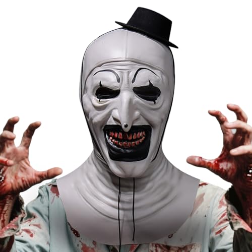 GTJEOI Terrifier Maske für Erwachsene (Weiß A) von GTJEOI