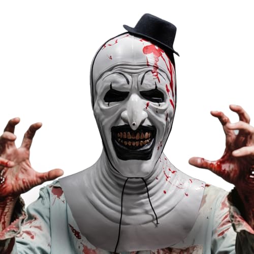 GTJEOI Terrifier Maske für Erwachsene (Weiß B) von GTJEOI