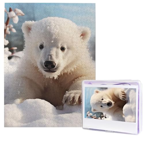 Niedliches Eisbär-Baby-Puzzle für Erwachsene, 500 Teile, personalisierte Puzzles aus Fotos, herausforderndes Puzzle, perfekt für Spieleabende, Holzpuzzles Geschenk für Feiertage, Geburtstag Niedliches Eisbär-Baby-Puzzle für Erwachsene, 500 Teile, personalisierte Puzzles aus Fotos, herausforderndes Puzzle, perfekt für Spieleabende, Holzpuzzles Geschenk für Feiertage, Geburtstag von GTKSYNVE