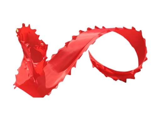 GTOULHH Löwen- und Drachentanz 6 M/19,6 Ft Luftschlangen Chinesischer Drachentanz Seidenlöwentanz Chinesisches Neujahrsfest Requisiten Waschbarer Stoff Chinesisches Kostüm für Festivalauftritte(Rood) von GTOULHH