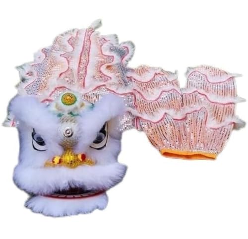 GTOULHH Löwen- und Drachentanz 8 Zoll Löwentanz-Set Aus Seide, Drachentanz Für Traditionelle Festival-Löwentanz-Kostüm-Aufführung Chinesisches Kostüm für Festivalauftritte(C) von GTOULHH