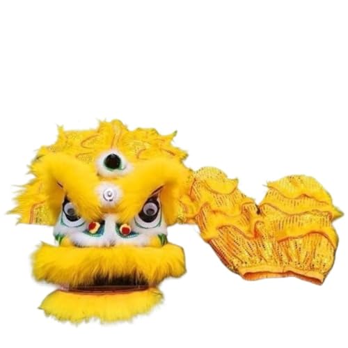 GTOULHH Löwen- und Drachentanz 8 Zoll Löwentanz-Set Aus Seide, Drachentanz Für Traditionelle Festival-Löwentanz-Kostüm-Aufführung Chinesisches Kostüm für Festivalauftritte(E) von GTOULHH