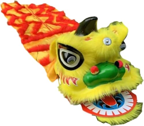 Löwen- und Drachentanz 9 Zoll Löwentanz Traditionelles Maskottchen Löwentanzkopf Drachen- Und Löwentanzrequisiten Chinesisches Neujahr Outdoor-Sport Chinesisches Kostüm für Festivalauftritte(Yellow) Löwen- und Drachentanz 9 Zoll Löwentanz Traditionelles Maskottchen Löwentanzkopf Drachen- Und Löwentanzrequisiten Chinesisches Neujahr Outdoor-Sport Chinesisches Kostüm für Festivalauftritte(Yellow) von GTOULHH
