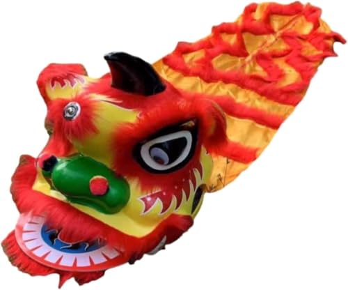 Löwen- und Drachentanz 9 Zoll Löwentanz Traditionelles Maskottchen Löwentanzkopf Drachen- Und Löwentanzrequisiten Chinesisches Neujahr Outdoor-Sport Chinesisches Kostüm für Festivalauftritte(Rood) Löwen- und Drachentanz 9 Zoll Löwentanz Traditionelles Maskottchen Löwentanzkopf Drachen- Und Löwentanzrequisiten Chinesisches Neujahr Outdoor-Sport Chinesisches Kostüm für Festivalauftritte(Rood) von GTOULHH