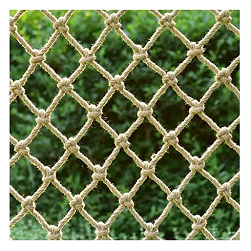 Garten Netting Seilnetz Treppe Balkon Geländer Indoor Sicherheit Schutz Für Kinder Cargo Netze Gartenpflanze Dekoration Jute Hanfnetz Vogel Kletternetz Frachtnetz 4mm ( Color : 10X10cm , Size : 1x5m(3 von GTRHTYJ