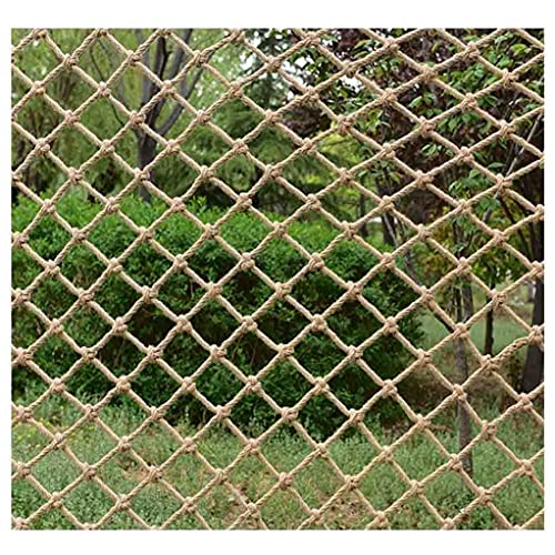 Kinder Sicherheitsnetz, Hanfseilnetz, Kletternetz, Balkontreppennetz, Fotowanddekoration Trennwand Deckennetz, Hindernisschutz Gartenzaunnetz, 2x5m (Size : 1 * 4m(3.28* 13.12ft)) ( Color : 6mm-8cm , S von GTRHTYJ