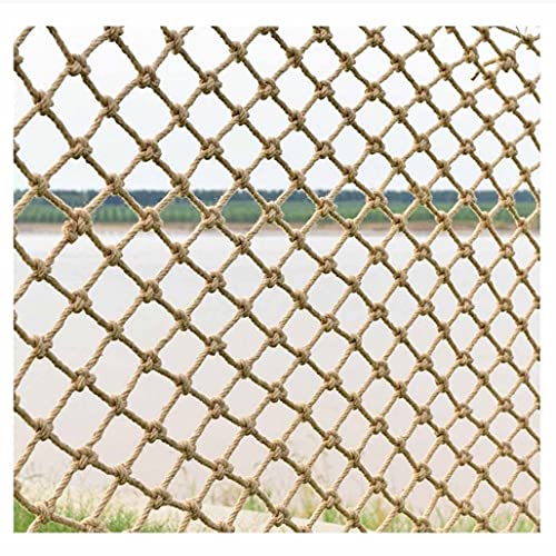 Kletternetz Kinder Outdoor-Entwicklung Trainingsseil Schutznetz Ausdauer Frachtnetz Dekoratives Jute Hanfnetz Vogel Kletternetz Frachtnetz 4mm(0,15 Zoll) ( Color : 4mm-10cm , Size : 1x10m (3.28X32.8ft von GTRHTYJ