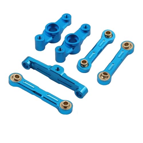Für Tamiya Für TT-02 Für TT-02D 1/10 RC Drift Autoteile Metallkugellager Kurbellenkung Verbindungssatz Ersatzteile RC Zubehör(Blue) von GTVNPOA
