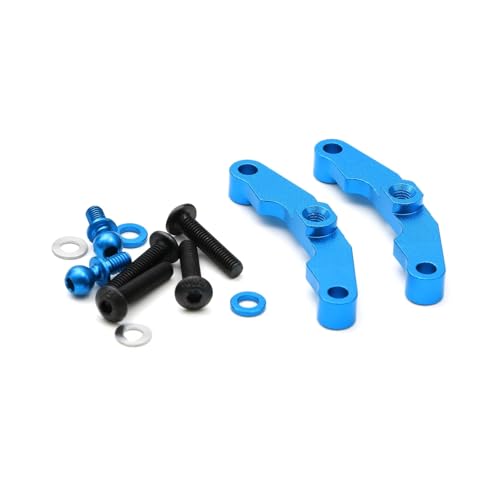 Für Tamiya Für TT-02-S Für TT02 Für Type-S Für TT02S 1/10 Metall Oberen Arm Montieren 54651 RC Auto Upgrade Teile Zubehör RC Zubehör(Blue) von GTVNPOA