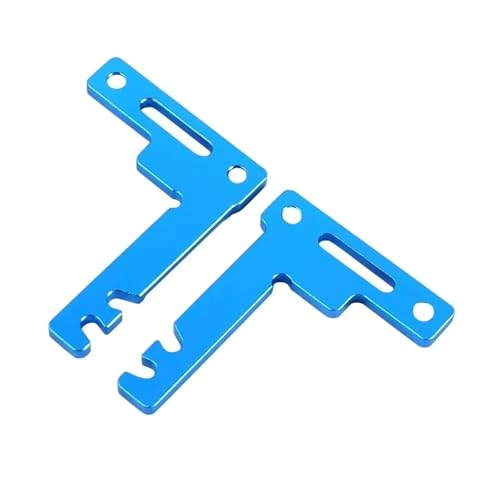 Für Tamiya Für TT02 Für TT02B Aluminium Legierung Kurze Batterie Halterung Kit RC Auto Upgrade Teile Zubehör Ersatz RC Zubehör(Blue) von GTVNPOA