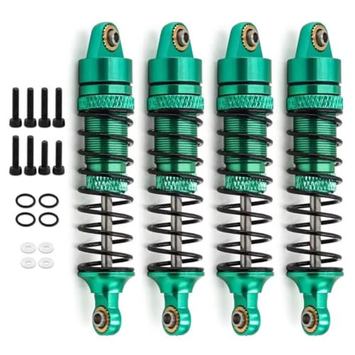 Für Traxxas Für LaTrax Für Teton Für Desert Für Prerunner SST 1/18 RC Truck Car Upgrade Teile 4 Teiliger Metall Stoßdämpfer Vorne Und Hinten RC Spezialstoßdämpfer(Blue) von GTVNPOA