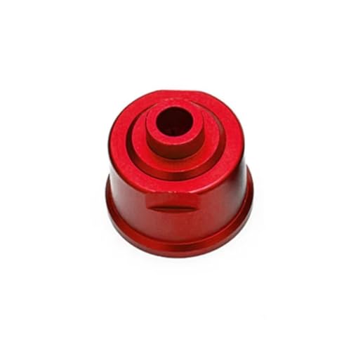 Für Traxxas Für Slash 4X4 Für VXL Für Stampede Für Rustler Für Remo Für Hobby 1/10 Metall Vorne Hinten Differential Fall RC Auto Teile Ersatz RC Zubehör(Red) von GTVNPOA