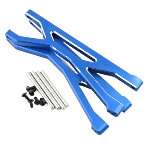 Für Traxxas Für X-Maxx 6S 8S 1/5 2 Stücke Metall Vorne Hinten Upper Suspension Arm RC Für Monster Truck Upgrade Teile Zubehör RC Zubehör(Blue) von GTVNPOA