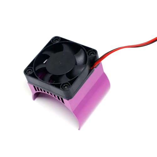 GTVNPOA Für Absima Für CR 1,8 Für Yucatan Für Yikong Für YK4082 Für YK4083 1/8 42mm Motor Lüfter Kühlkörper RC Crawler Auto Upgrade Teile RC Zubehör(Purple) von GTVNPOA