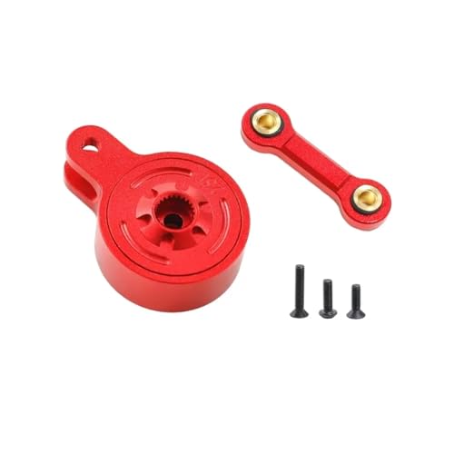 GTVNPOA Für Arrma Für Big Für Rock Für Granite Für Kraton Für Outcast Für Senton 1/10 3S 4S Metall 23T 25T Servo Saver Mit Festen Link RC Zubehör(Blue,23T) von GTVNPOA