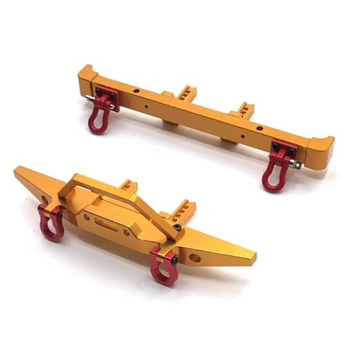 GTVNPOA Für HBx ZP1001 ZP1002 ZP1003 ZP1004 ZP1005 ZP1008 ZP1010 1/10 Metall Vordere Und Hintere Stoßstange RC Auto Teile Und Zubehör Upgrades Ersatz RC Zubehör(Yellow) von GTVNPOA