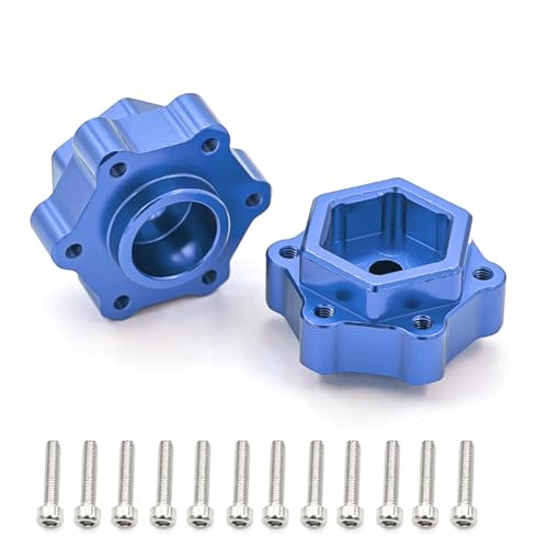 GTVNPOA Für Losi Für LMT 1/8 Metall Hex Adapter Konverter 5mm RC Auto Kettenfahrzeuge Teile Und Zubehör Upgrades Ersatz Und Verwendung RC Zubehör(Blue) von GTVNPOA