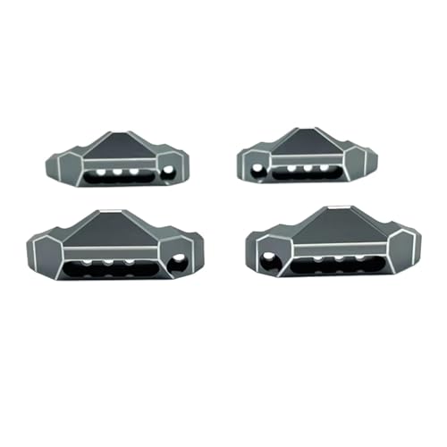 GTVNPOA Für MJX 10208 1/10 Metall-Stoßdämpfer-Schutzset RC-Auto-Upgrade-Teile Zubehör Fernbedienung Auto-Ersatzteile RC Zubehör(Gray) von GTVNPOA
