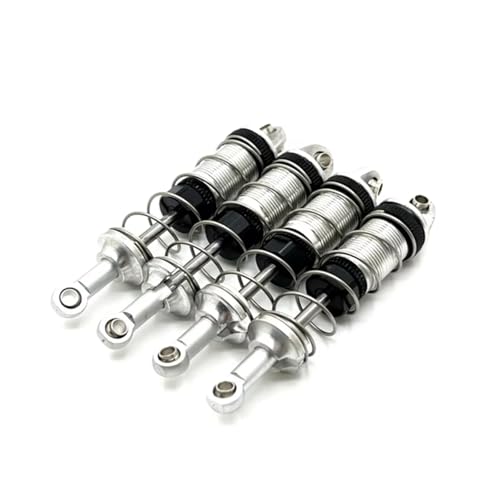GTVNPOA Für MJX 16207 16208 16209 16210 H6 Metall Vorne Und Hinten Hydraulische Stoßdämpfer RC Auto Teile Und Zubehör Upgrade Ersatz Verwenden RC Zubehör(Silver) von GTVNPOA