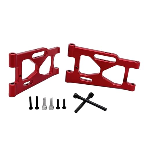 GTVNPOA Für MJX 7303 1/7 P73250 Metall Rear Lower Arm Fernbedienung Auto Kettenfahrzeug Teile Und Zubehör Upgrade Ersatz Verwenden RC Zubehör(Red) von GTVNPOA