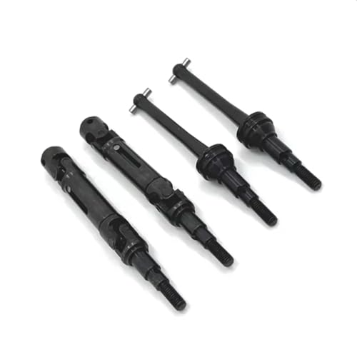 GTVNPOA Für MJX Für Hyper Go 14209 14210 1/14 4 Stücke Metall Vordere Und Hintere Antriebswelle CVD Antriebswelle RC Auto Teile Und Zubehör Upgrade Ersatz RC Zubehör(Black) von GTVNPOA