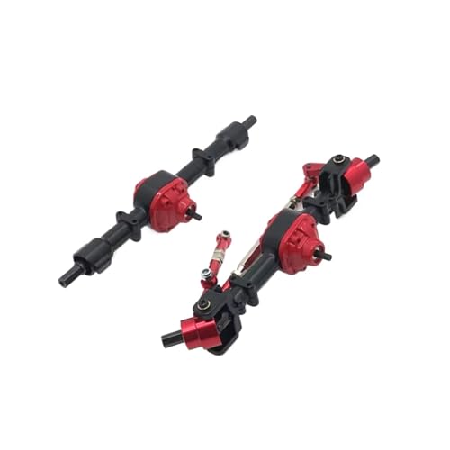 GTVNPOA Für MN D90 D91 D96 99S FJ45 1/12 Metallgetriebe Vorne Und Hinten Brückenachsensatz RC Auto Upgrade Teile Zubehör Ersatzteile RC Zubehör(Black) von GTVNPOA